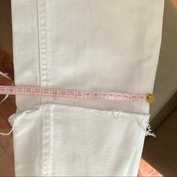 Maternity White Jeans size L cropped length - Picture 7 of 8